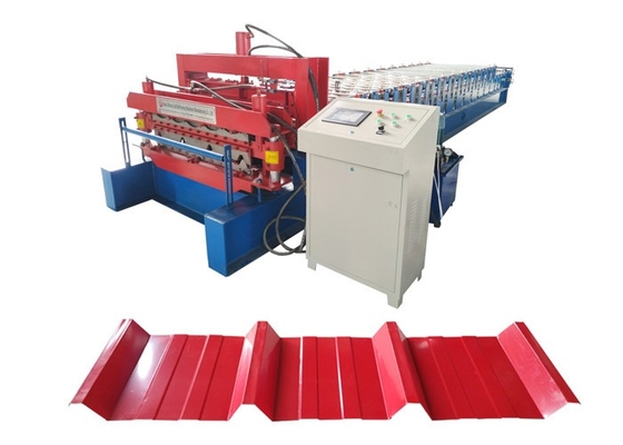 70mm Shaft Dia Roof Double Deck Roll Forming Machine For Metal Roofing Sheet
