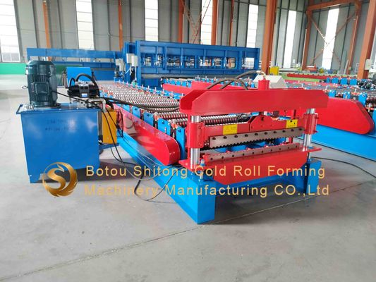 18 Station Hydraulic Cutting Corrugated Metal Roofing Machine For Smooth Operation