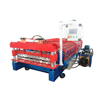 Customizable Roof Sheet Roll Forming Machine With Chrome Plated Rollers And 20mm Side Panel